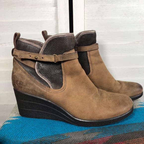🍀🌸 UGG Emalie Brown leather Booties🌸🍀 - Picture 11 of 11